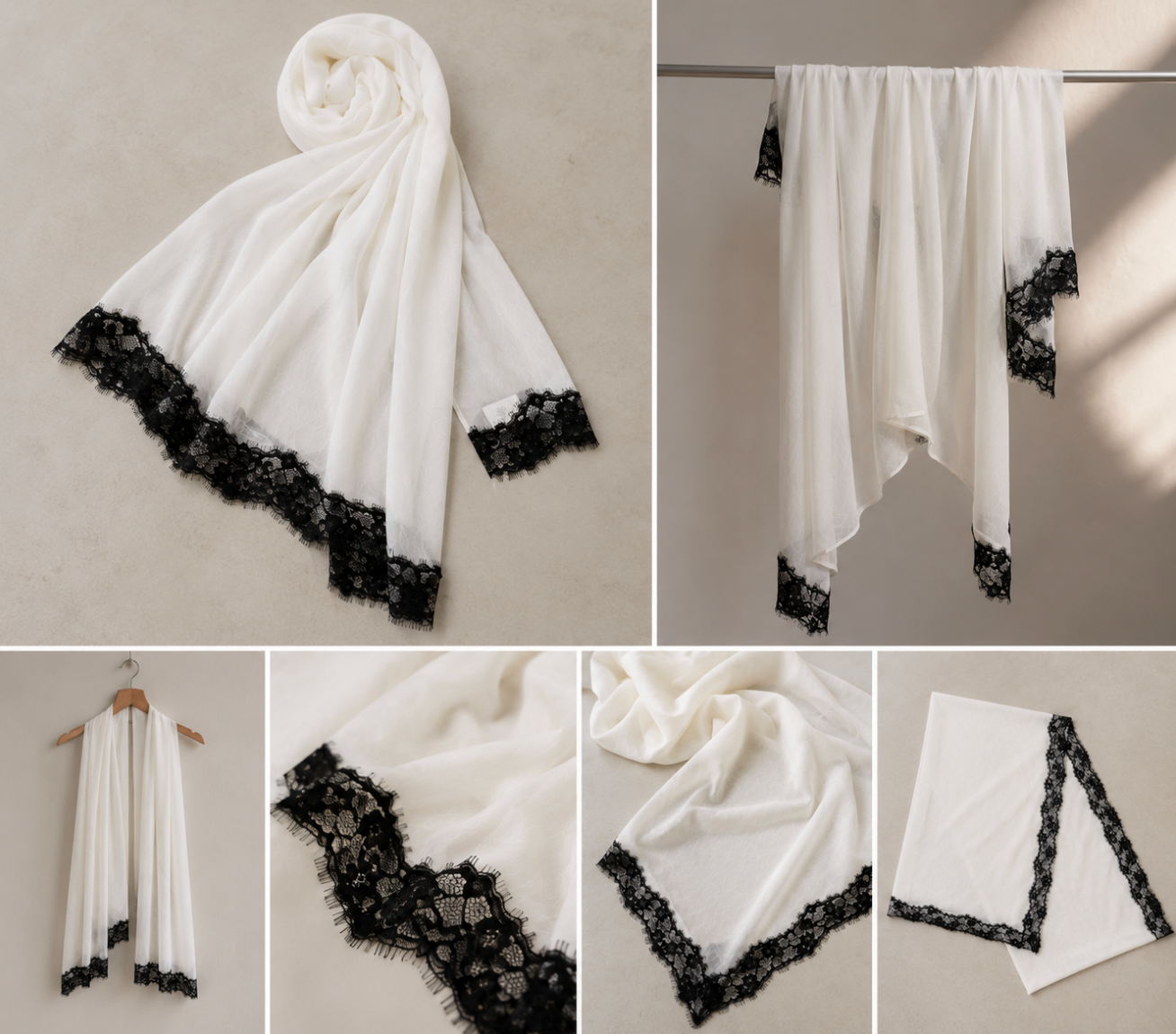 Snow Noir Lace
